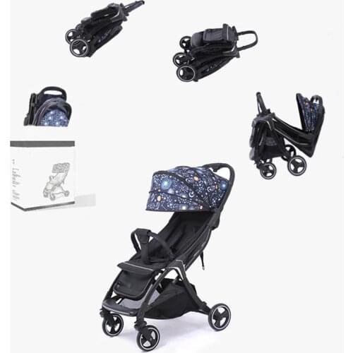 Baby stroller lightweight folding umbrella can sit and lie portable children bb travel trolley shock-absorbing stroller