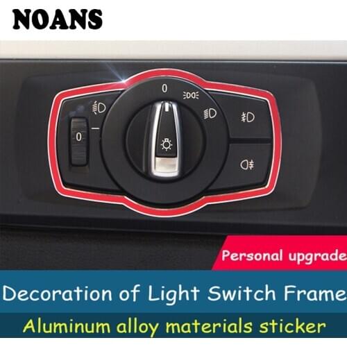 For BMW E90 BMW 3 Series E90 M Sprots Head Fog Light Switch Panel Trim Frame Rings Covers Car Accessories Styling Stickers