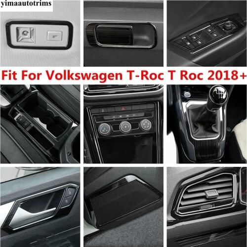Side Door Audio Sound Loudspeaker / Inner Handle Bowl Frame Stainless Steel Cover Trim For Volkswagen T-Roc T Roc 2018 - 2021