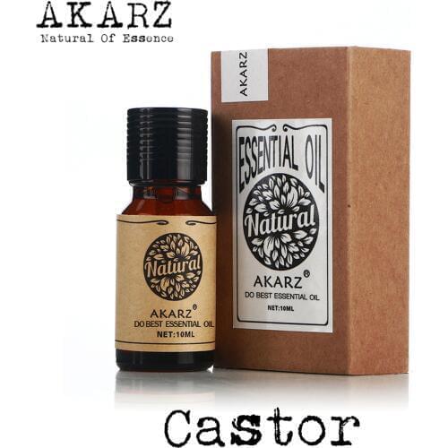 AKARZ Famous brand natural aromatherapy castor oil Calm Nourish hair Prevent skin aging castor essential oil