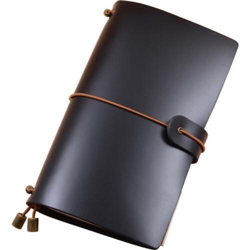 Genuine Leather Refillable Journal Notebook Handmade Travelers Notebook Planner Diary Business Notepad for Sketching Writing