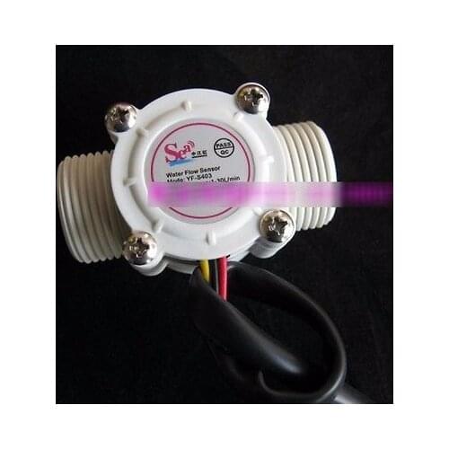 F023 G3/4 Water Flow Sensor Hall Flow Sensor Switch Flow Meter Flowmeter Water Control Counter DN20 1-30L/min