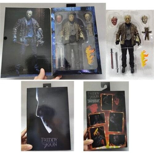 NECA Freddy vs. Jason figure Jason Action Figure Collectable Model Toy gift 7inch 18cm