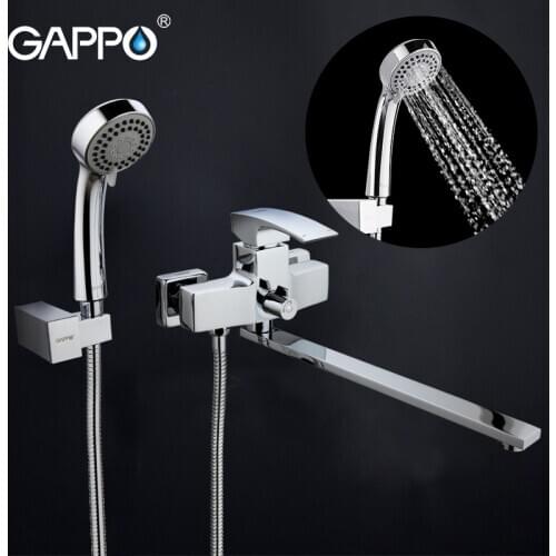 GAPPO Bathtub faucet wall mounted bathroom sink chrome taps brass mixer torneira bathtub sink tap shower mixer sink faucet