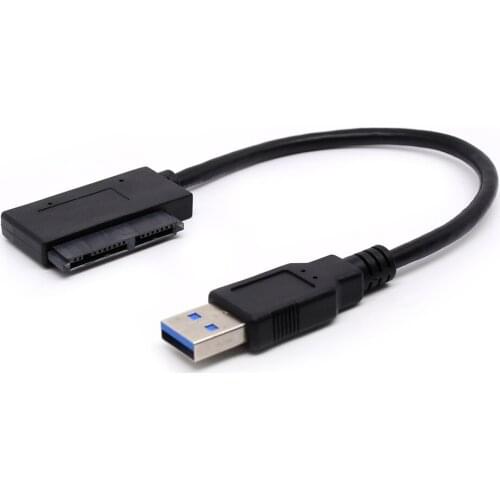 USB 3.0 to Micro SATA 7+9 16 Pin 1.8" Hard Disk Driver SSD Adapter Cable