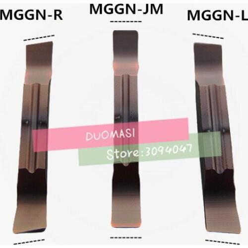10Pcs MGGN150/MGGN200/MGGN250/MGGN300/MGGN400/MGGN500-R/L/JM Carbide Turning Inserts,Carbide Grooving Tips for MGEHR & MGIVR