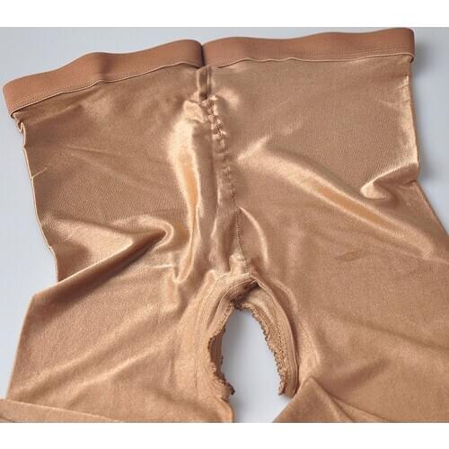 Pantyhose Open Crotch Shiny Stockings 70D Tights Stage Nightclub Singer Performance Pants B88