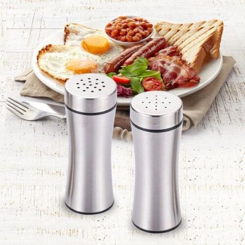 Stainless steel powder spreader, salt sprinkler, canned spice powder pot, powder pot, powder pot, seasoning storage bottle