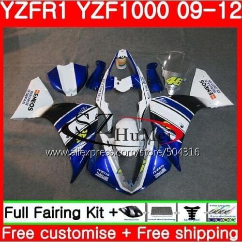 Body For YAMAHA YZF-R1 YZF1000 R 1 YZF-1000 77SH3 YZF 1000 YZFR1 09 10 11 12 YZF R1 2009 2010 2011 2012 Fairings Factory blue
