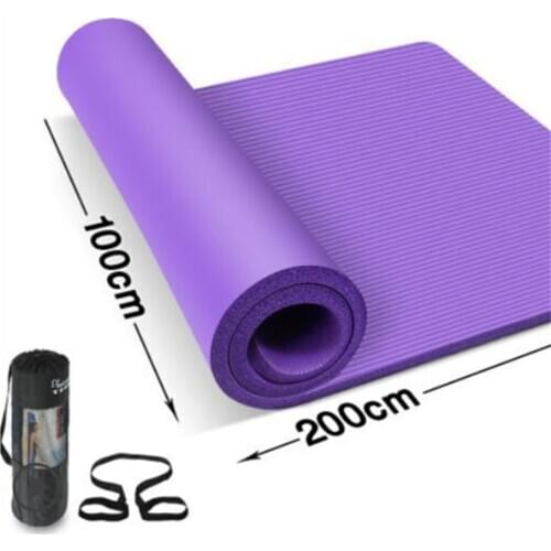 15mm thickness Yoga mat 200*100cm Eco-friendly odorless NBR High elastic yoga pad