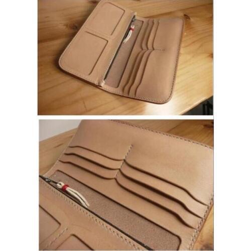 Leather craft template multi pocket double photo position wallet die cutting knife mould hand punch tool set deri el aletleri