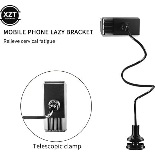 Metal Strong Lazy Car/Desk Phone Holder Long Arm Flexible Bed Bracket 360 Degree Rotation Mount Desktop Windshield Phone Holder