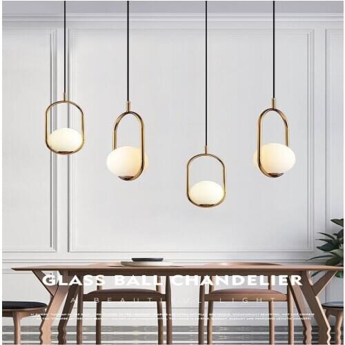 Nordic led glass ball e27 pendant light pendant lights home lighting hang industrial lamp bedroom livingroom