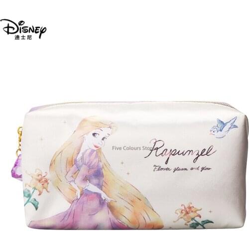 2021 New Disney Rapunzel Cosmetic Bag Small Business Travel Portable Cosmetic Storage Toiletry Bag Waterproof and Antifouling