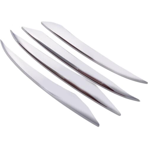 New 4Pcs Chrome Fog Light Grille Cover Trims Chrome Fit for Mercedes Benz E-Class W213 S213 C238 A238 Accessories