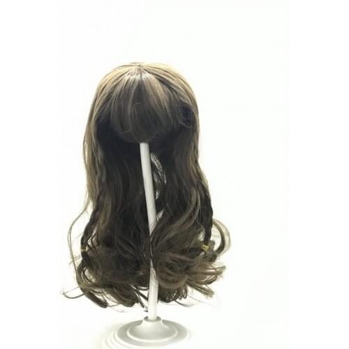 New Brown Curly Hair Wig for 22inch Reborn Dolls, Long Curly Hair for 48-55cm Silicone Reborn Baby Doll Hair Wig