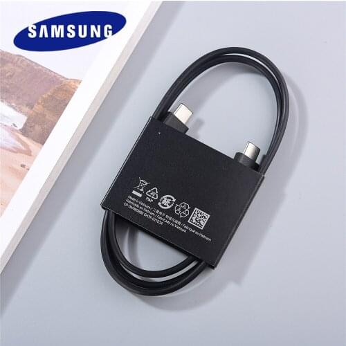 Original Samsung USB C TO Type C Fast Charging Cable For Galaxy S21 Ultra S21 Plus S20 FE Note 20 Ultra 10 Dual Type C Wire Line