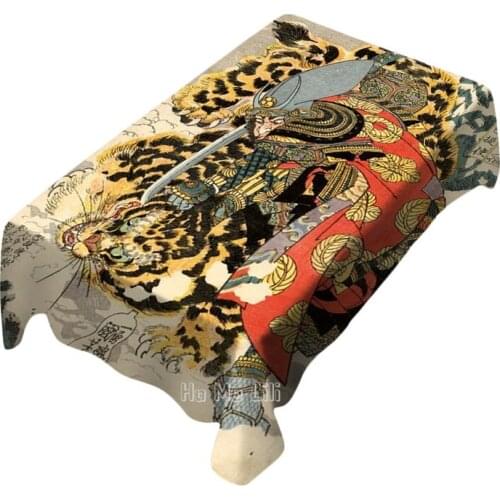 108 Heroes Of The Suikoden Ideas Suikoden Japanese Vintage Art Creative Illustration Style Rectangular Tablecloth Waterproof