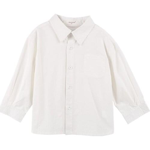 Boys' shirts 1-7 years old long-sleeved cotton spring and autumn new childrens shirts cotton spring and autumn shirts for boys