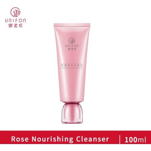 Unifon Rose Essence Facial Foaming Cleanser Purify Hydrating Moisturising Brightening 100ml