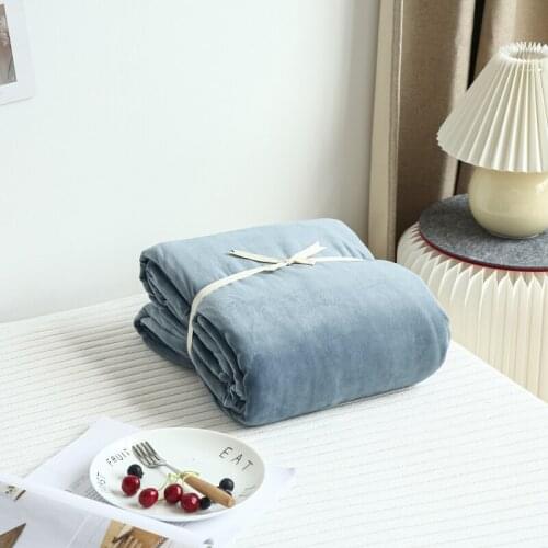 1pc Winter Duvet Cover King Full Size Soft Warm Solid Color Blue housse de couette Comforter/Quilt Covers Home Textile 220*240cm