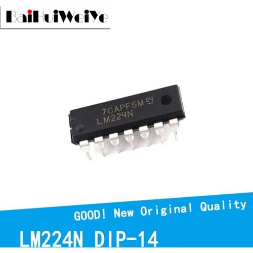 10PCS/LOT LM224N LM224 224N DIP-14 4518 New Original IC Good Quality Chipset In Stock DIP14 Operational amplifier