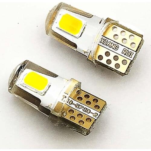 100Pcs Auto T10 Cool Ice Blue 194 W5W 168 2SMD Silica Car LED Super Bright Turn Side License Plate Light Lamp signal Bulb DC12V