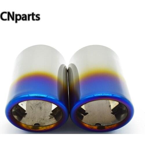 2pcs For Volkswagen Tiguan 2017 Accessories For VW Tiguan 2016 2010 2011 2012 2013 2014 2015 Car Exhaust Tip Muffler Pipe Cover