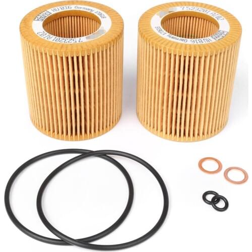 2x Car Engine Oil Filter For BMW 128i 135i 318i 318ti 320i 323Ci 323i 323is 325xi 328i etc 11427566327 HU816x Qnt. 2 11427566327