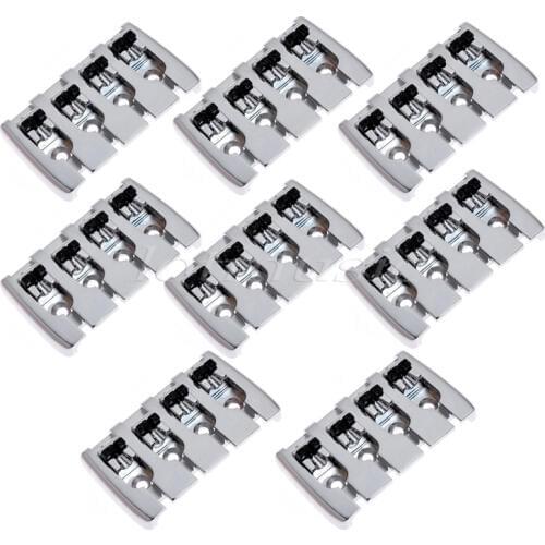 8Pcs Quality New Chrome Bridge Heavy 4 Strings For Electric Bass Guitar Replaceemnt