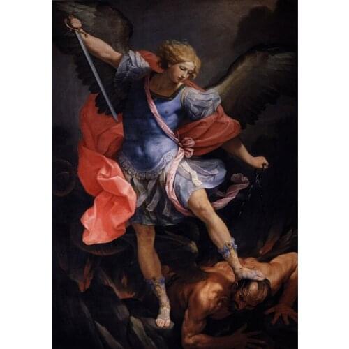 Diamond painting diy Guido Reni: The Archangel Michael Defeating Satan Silk pictures Cross Stitch Diamond Embroidery Home decor