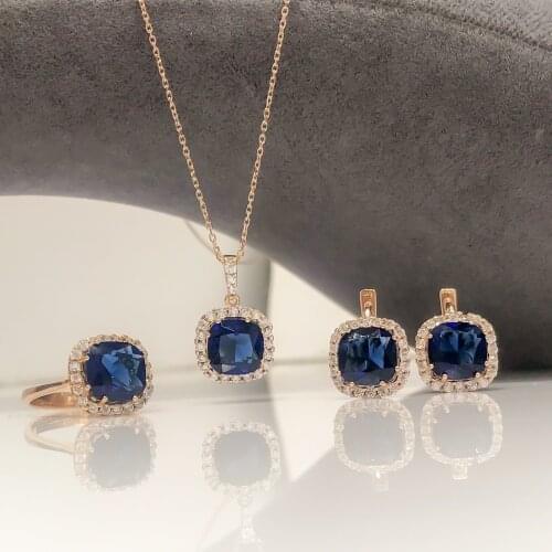 Diamond Montür Sapphire Stone Custom Silver Set Suit