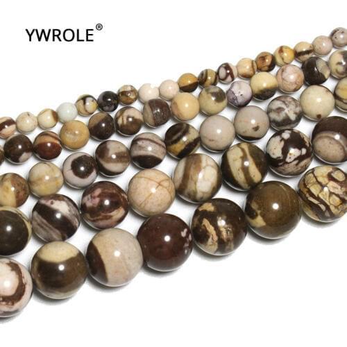 Wholesale Australia Zebra Jaspers Natural Stone Round Beads For Jewelry Making Round Shape Beads DIY bracelet 6/8/10/12mm Lots