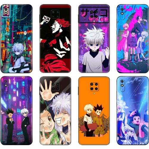 Black tpu Case For Xiaomi Redmi 7A 8 8A 9 9A 9C Case Redmi Note 8T 8 Pro T Note 9 9S 9 Pro Case Anime Hunter x Hunters