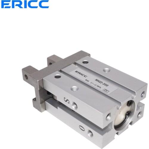 MHZL2 Series Long Strok Grab Double Acting Air Gripper 10/16/20/25mm Pneumatic Finger Cylinder MHZL2-10D/16D/20D/25D Replace SMC