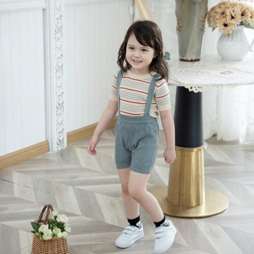 Baby Girl Jumpsuit Casual Summer Baby Boy Overalls Hollow Out Knitwear Overalls for Kids Girls Pant Overalls Outwear Clothes