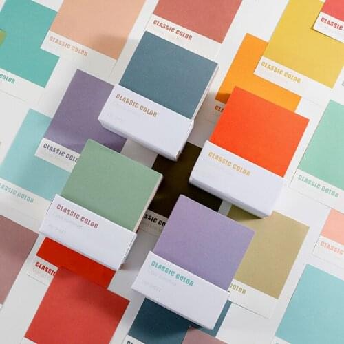 Kawaii 250 Sheets City Color Memo Pads Note Paper For Crafts, 5 Colors One Set Message Paper Paperlaria School Stationery