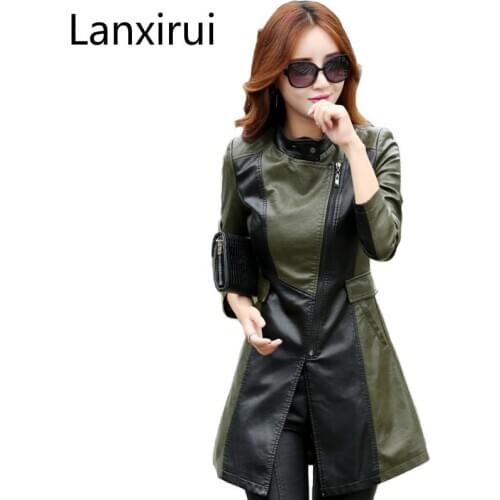 Lanxirui Womens Winter Leather Jackets