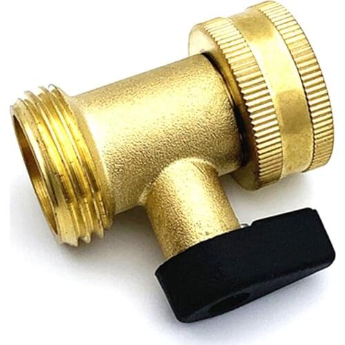 US Style Brass Garden Water Pipe Closing Valve Joint Garden Hose Connector