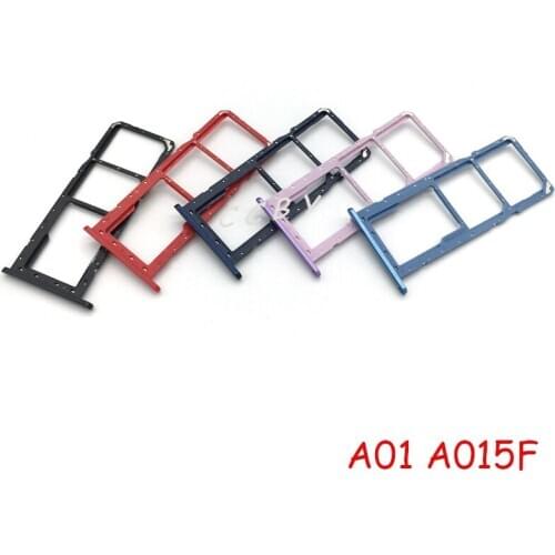 Sim Card Tray SD Reader Holder For Samsung Galaxy A01 A015F A11 A115F Dual SIM Card Tray Slot Holder