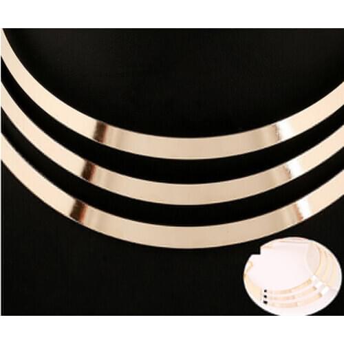 Fashion Punk Jewellery Chain Choker Chunky Statement Bib Collar Necklace