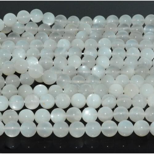 Good Quality Natural White Moonstone Loose Round Beads 6mm,8mm