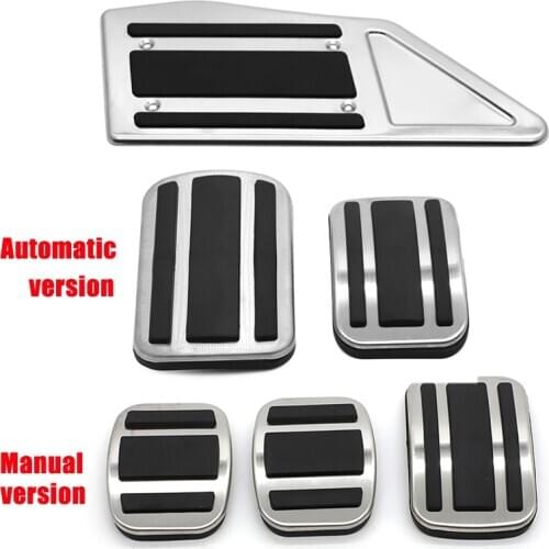 Car Foot Pedal Pad Plate For Peugeot 3008 5008 GT 2017 2018 2019 LHD Accelerator Gas Brake Pedal Pads Mats Cover Foot Rest 3008