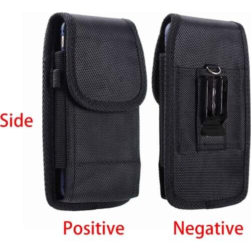 Solid Nylon Holster Black Carry Phone Holder Belt Clip Holster IPhone Samsung Moto/Xiaomi Huawei OnePlus OPPO LG Sony
