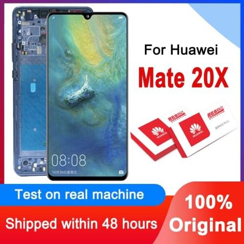 Original 7.2'' FHD 1080 x 2244 Display For Huawei Mate 20X LCD Touch Screen Digitizer Assembly For EVR-L29 EVR-AL00 EVR-TL00