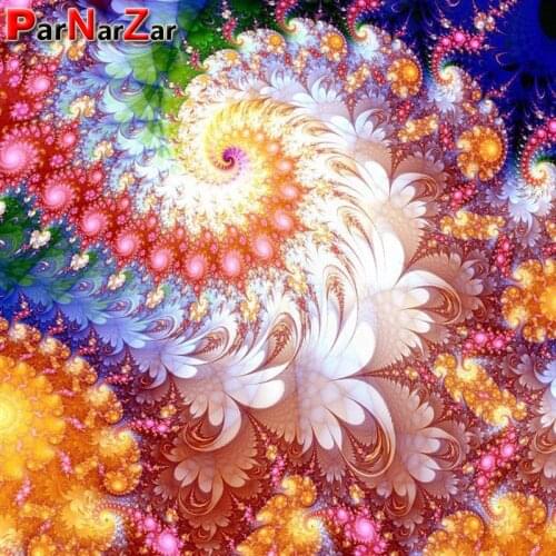 ParNarZar DIY 5D diamond painting by number Kits Fancy Flower Art rhinestone diamond mosaic embroidery cross stitch home decor