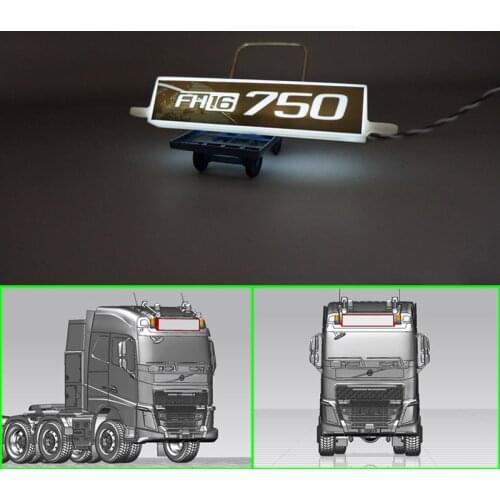 Advertising Light Boxes for 1/14 Tamiya RC Truck Trailer Tipper Volvo 750 FH16 56360 Car Diy Parts