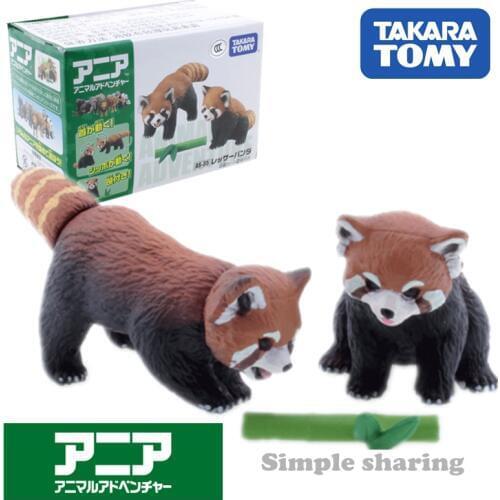 Takara Tomy Tomica Ania Animal Adventure Red Panda As 35 Diecast Resin Baby Toys Hot Pop Kids Dolls Funny Magic Bauble