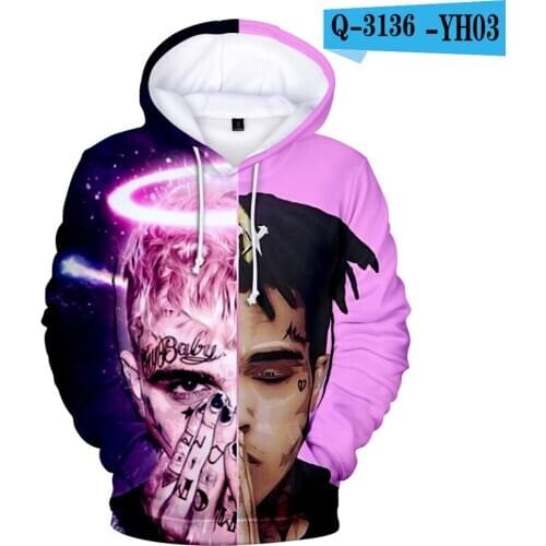 XXX Tentacion 3D Casual Singer Print Unisex Hoodies Sweatshirt Men/Women Personality Hooded Boys Casual 3D Size XXS-4XL Clothes