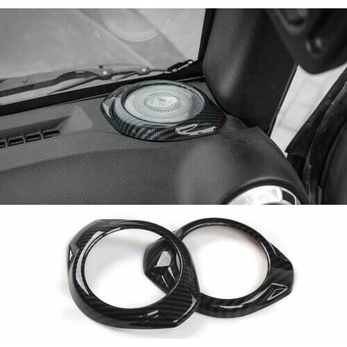 Interior A Pillar Speaker Trim Audio Decor Ring Cover for Jeep Wrangler JK 2015